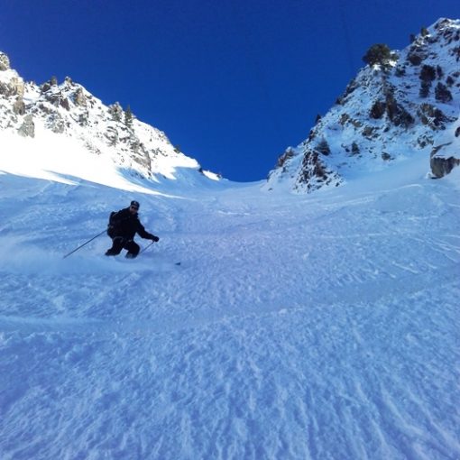 Couloir nord du Taoulet freeride Pic du Midi