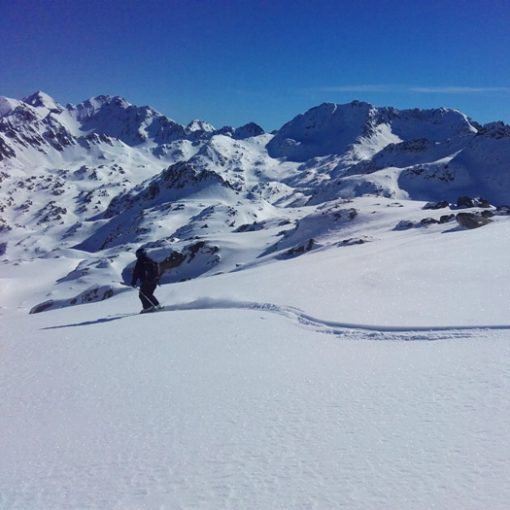 Hors piste du campana la Mongie